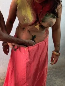 Wife Cheated Her Husband and Played Holi and Got Fucked With Husbands Friend