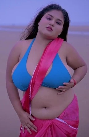 Beautiful booby megha das ghosh huge cleavage armpit and navel show in beach