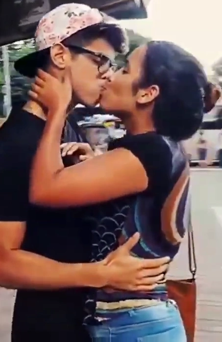 Kissing prank India