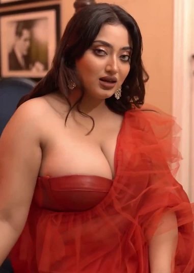Priti Roy In Bra Saree