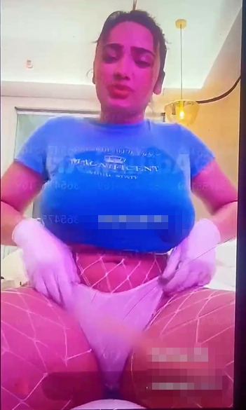 Aditi Mistry Live In Light Blue Top Part 3
